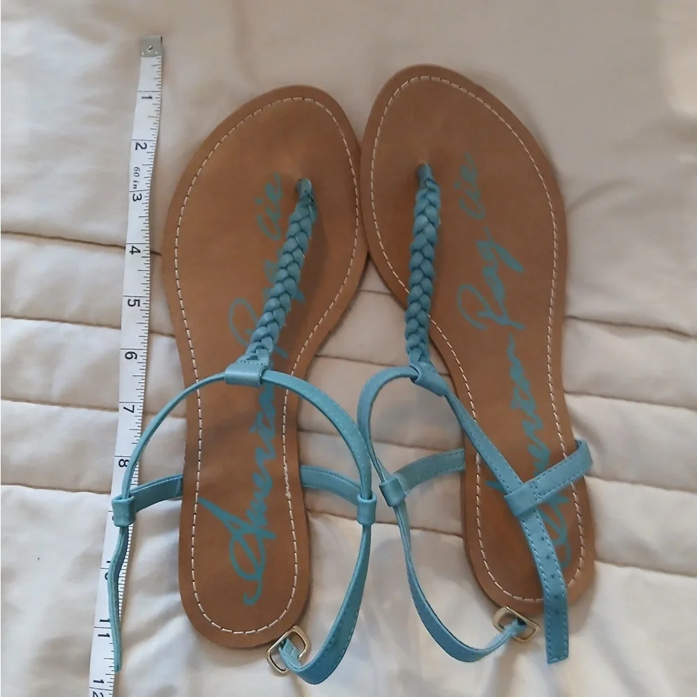 Blue Braided Women's Sandals
